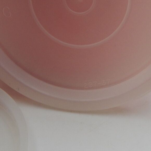 Tupperware Orange Snack Cups 1229 Complete w Sheer Lids 297 Set of 6 Vintage - Picture 6 of 7